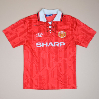 Manchester United 1992 - 1994 Home Shirt (Good) YL