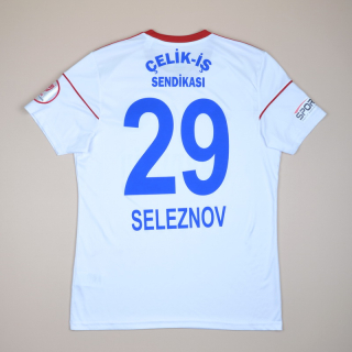 Karabukspor 2017 - 2018 Match Worn Home Shirt #29 Seleznov (Very good) L