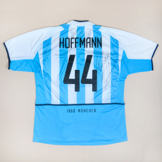 1860 Munich 2002 - 2004 'Signed' Home Shirt #44 Hoffmann (Very good) XL