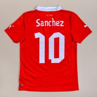 Chile 2012 - 2013 Home Shirt #10 Sanchez (Very good) S