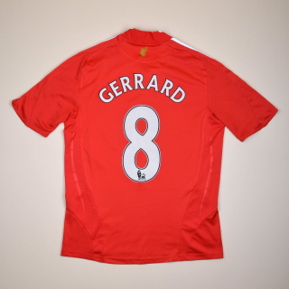 Liverpool 2008 - 2010 Home Shirt #8 Gerrard (Good) M