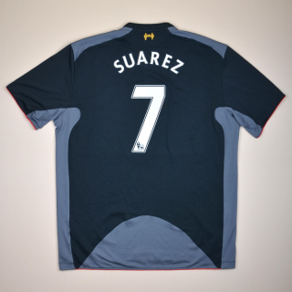 Liverpool 2012 - 2013 Away Shirt #7 Suarez (Very good) XXL