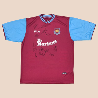 West Ham 2001 - 2003 'Signed' Home Shirt (Excellent) XL