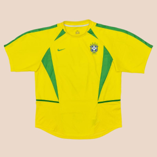 Brazil  2002 - 2004 Home Shirt (Excellent) XL