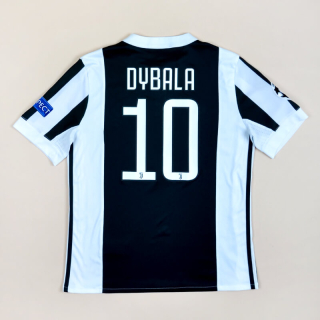 Juventus 2018 - 2019 Champions League Home Shirt #10 Dybala (Excellent) YL