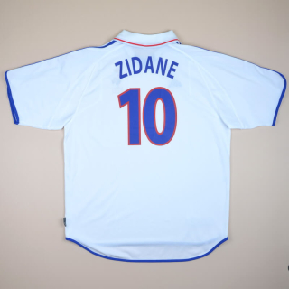 France 2000 - 2002 Away Shirt #10 Zidane (Very good) XL