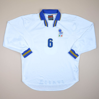 Italy 1996 - 1997 Match Issue Away Shirt #6 (Very good) XXL
