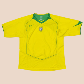 Brazil  2004 - 2006 Home Shirt (Very good) XL