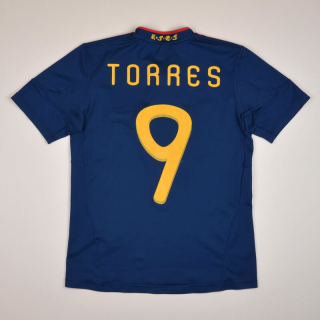 Spain 2010 - 2011 Away Shirt #9 Torres (Very good) YL