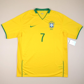 Brazil  2008 - 2010 'BNWT' Home Shirt #7 (New with tags) XL