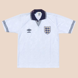 England 1990 - 1993 Home Shirt (Good) YL