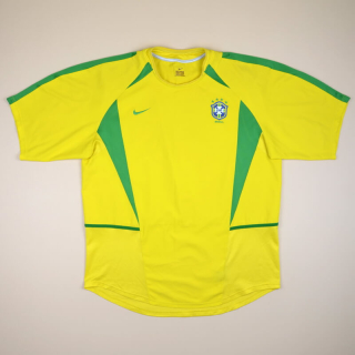 Brazil  2002 - 2004 Home Shirt (Very good) XL