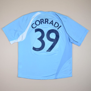 Manchester City 2008 - 2009 European Home Shirt #39 Corradi (Good) XL