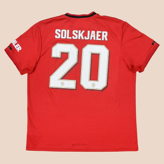 Manchester United 2019 - 2020 Home Shirt #20 Solskjaer (Good) XL