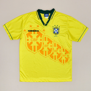 Brazil  1994 - 1997 Home Shirt (Very good) L
