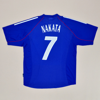 Japan  2002 - 2004 Match Issue Home Shirt #7 Nakata (Very good) XL