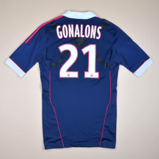 Lyon 2011 - 2012 Player Issue TechFit Away Shirt #21 Gonalons (Very good) L