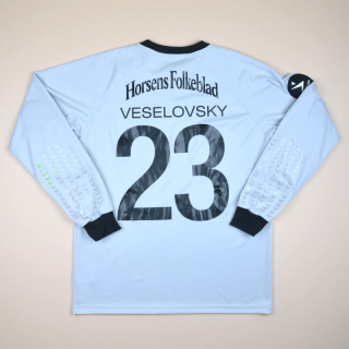 AC Horsens 2012 - 2013 Match Issue Goalkeeper Shirt #23 Veselovsky (Very good) L