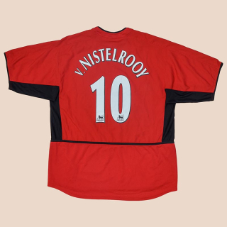 Manchester United 2002 - 2004 Home Shirt #10 v. Nistelrooy (Very good) S