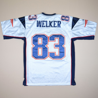 New England Patriots NFL Super Bowl American Football Shirt #83 Welker (Excellent) XL