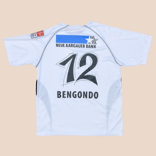 FC Aarau 2006 - 2007 Match Issue Home Shirt #12 Bengondo (Good) XL