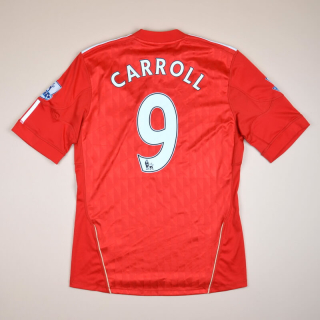 Liverpool 2010 - 2012 Home Shirt #9 Carroll (Very good) S