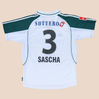 St Gallen 2001 - 2002 Player Issue Home Shirt #3 Sascha (Very good) S