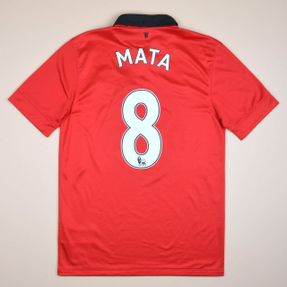 Manchester United 2013 - 2014 Home Shirt #8 Mata (Very good) S