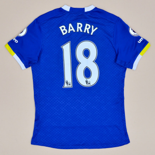 Everton 2016 - 2017 Home Shirt #18 Barry (Very good) S