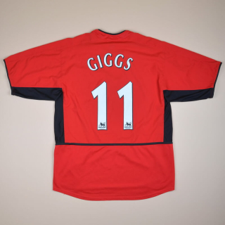 Manchester United 2002 - 2004 Home Shirt #11 Giggs (Very good) YXL
