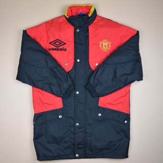 Manchester United 1993 - 1995 Bench Coat (Excellent) M