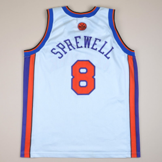 New York Knicks 2000 NBA Basketball Shirt #8 Sprewell (Very good) L