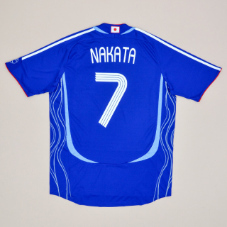Japan  2006 - 2008 Home Shirt #7 Nakata (Excellent) L