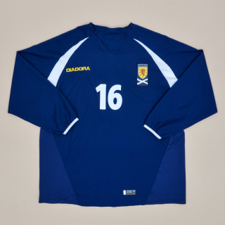 Scotland 2003 - 2005 Home Shirt #16 (Very good) L