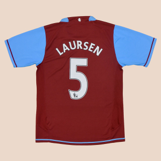 Aston Villa 2007 - 2008 Home Shirt #5 Laursen (Very good) S