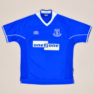 Everton 1999 - 2000 Home Shirt (Very good) M