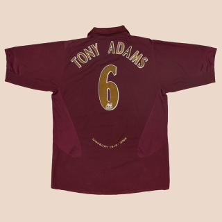 Arsenal 2005 - 2006 Highbury Home Shirt #6 Adams (Good) XL