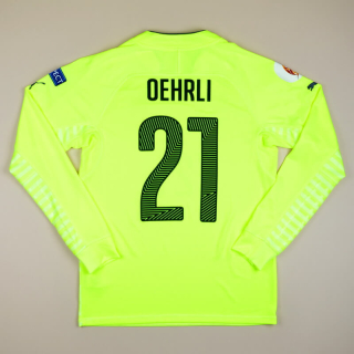 Switzerland  2014 Match Issue Women Goalkeeper Shirt #21 Oehrli (Excellent) M