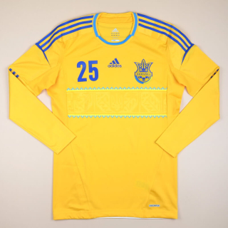 Ukraine 2011 - 2013 Player Issue TechFit Home Shirt #25 (Very good) XL (10)