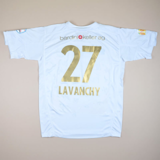 Le Mont 2011 - 2012 Match Issue Signed Away Shirt #27 Lavanchy (Excellent) L