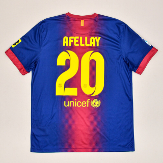 Barcelona 2012 - 2013 Home Shirt #20 Afellay (Very good) L