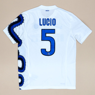 Inter Milan 2010 - 2011 Away Shirt #5 Lucio (Good) M