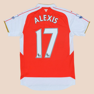 Arsenal 2015 - 2016 Home Shirt #17 Alexis (Very good) S