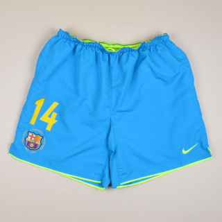 Barcelona 2007 - 2008 Away Shorts #14 Henry  (Excellent) L