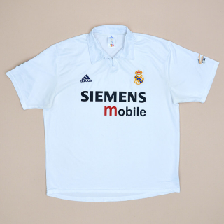 Real Madrid 2002 - 2003 Centenary Home Shirt (Very good) XL