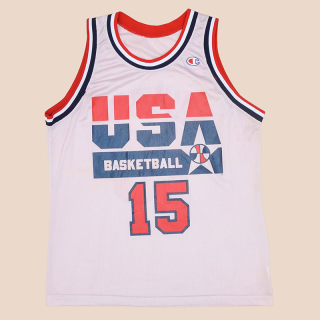 USA 1992 Dream Team Basketball Shirt #15 Johnson (Good) M