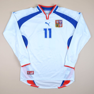 Czech Republic 2000 - 2002 Away Shirt #11 (Very good) XL