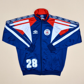 Norway 1998 - 1999 Player Issue Training Jacket #28 (Very good) XL