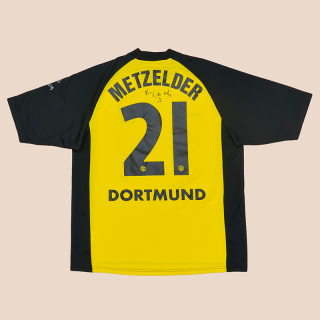 Borussia Dortmund 2001 - 2002 'Signed' Home Shirt #21 Metzelder (Very good) L