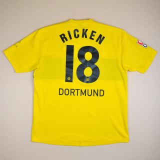 Borussia Dortmund 2002 - 2003 Home Shirt #18 Ricken (Very good) XXL